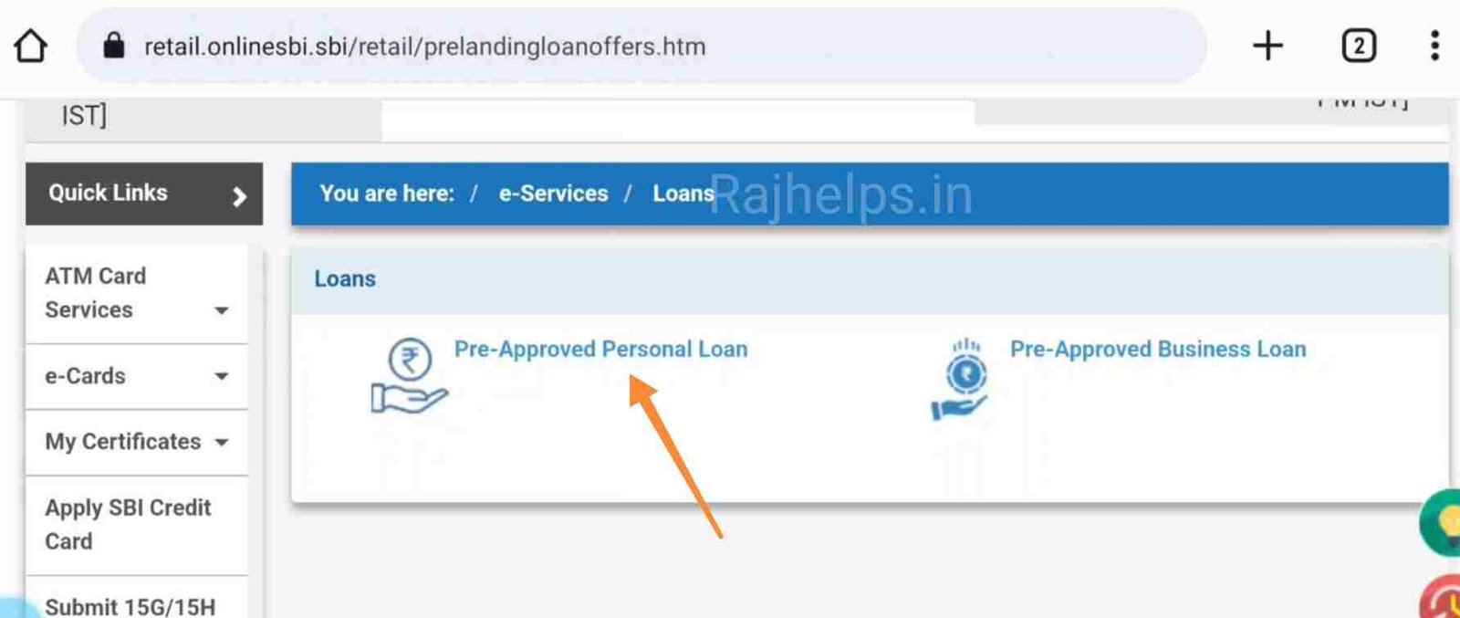 SBI Pre Approved Personal Loan Kaise Le