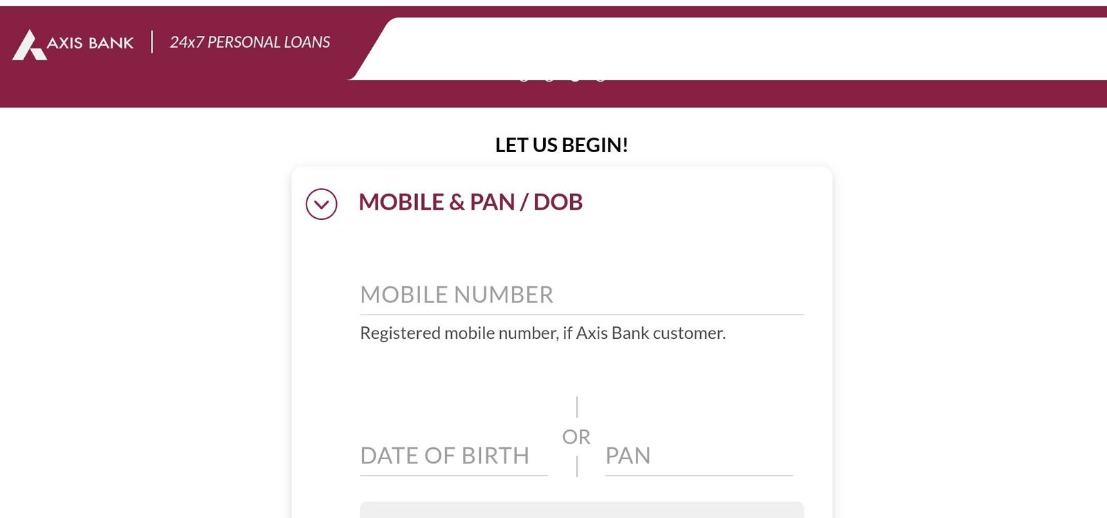 Axis Bank Se Personal Loan