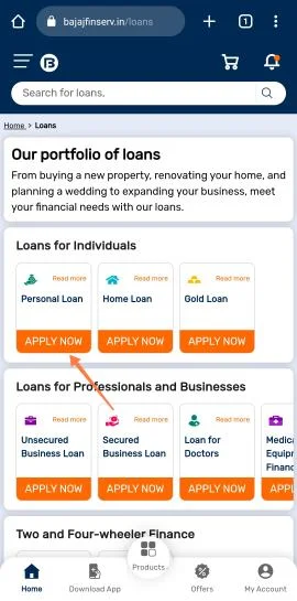 Bajaj Finserv Personal Loan