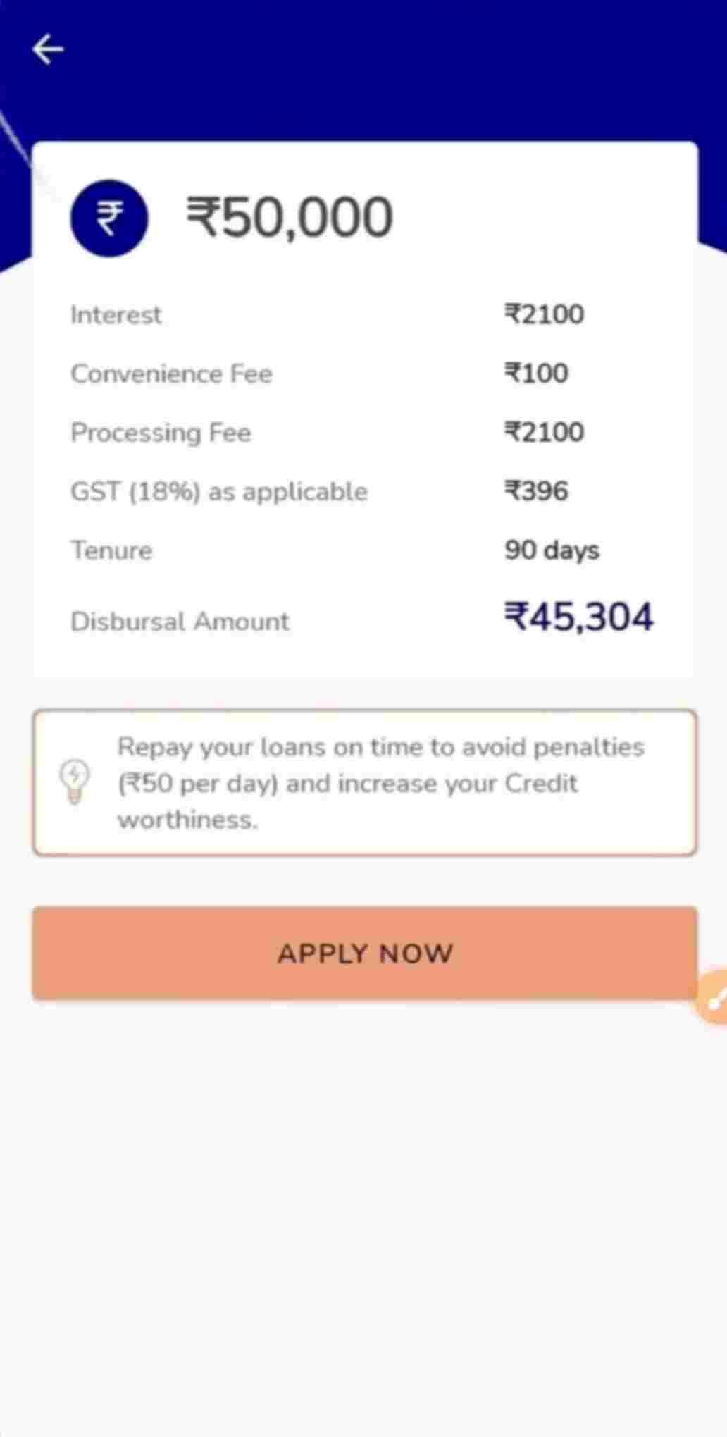 InstantFunds Personal Loan Apply Online