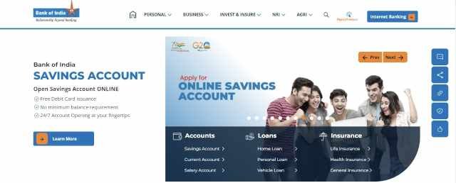 Bank of India Personal Loan Apply