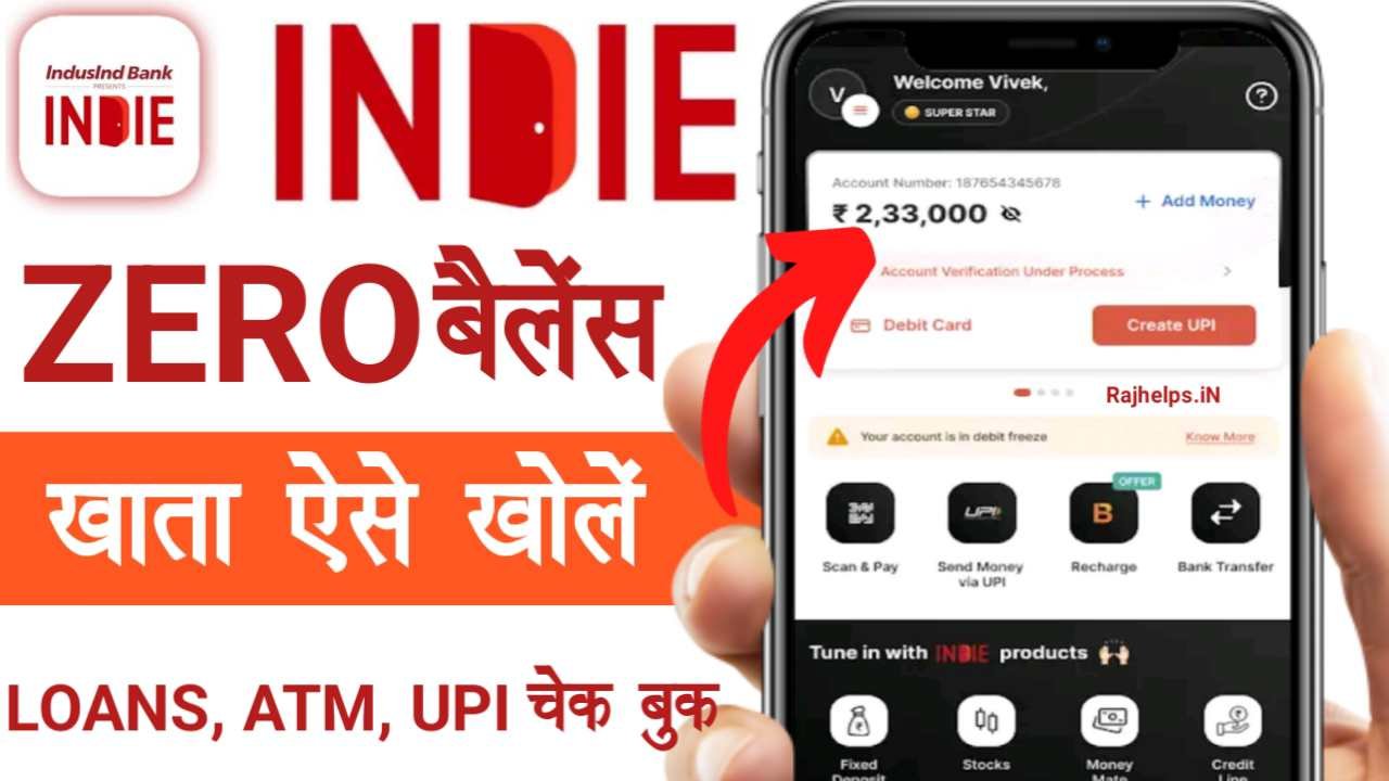 Indie by Indusind Bank Account Opening