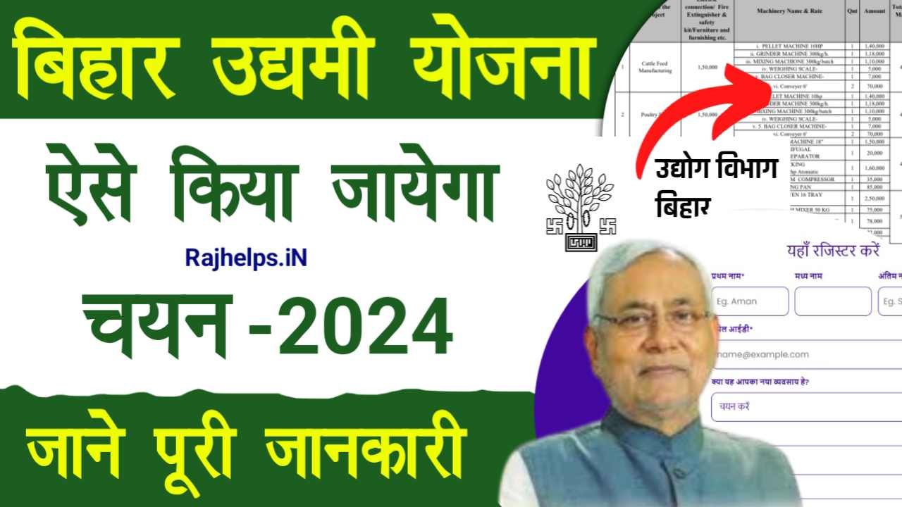 Bihar Udyami Yojana 2024 Selection Process