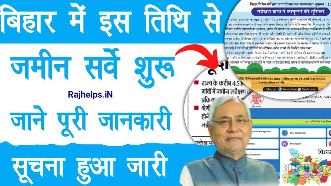 Bihar Bhumi Jamin Survey Start