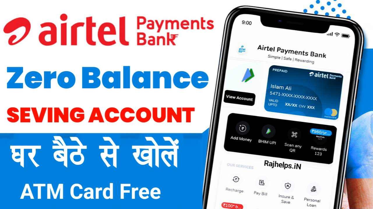 Airtel Zero Balance Savings Account Open