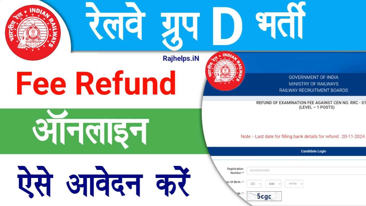 Railway Group D Fee Refund Online Apply 2024