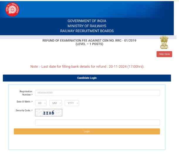 Railway Group D Fee Refund Online Apply 2024