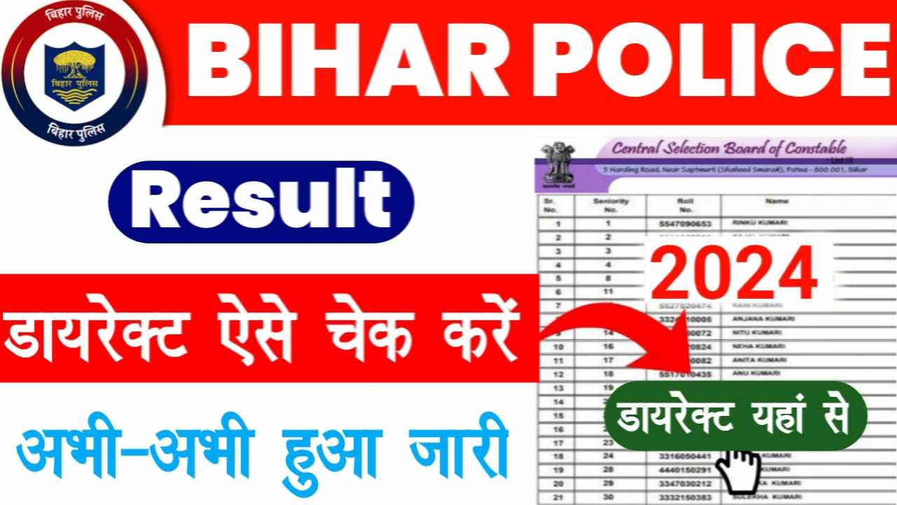 Bihar Police Result 2024