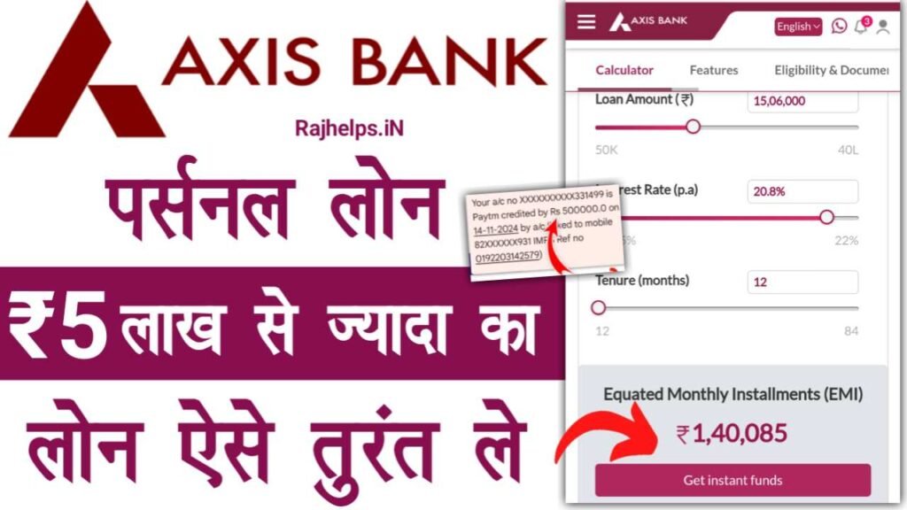 Axis Bank Personal Loan Online Apply