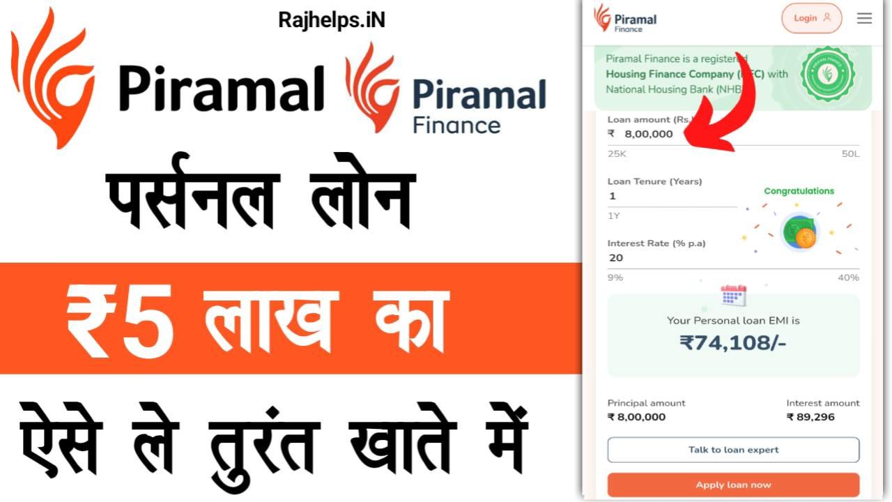 Piramal Finance Personal Loan 2025