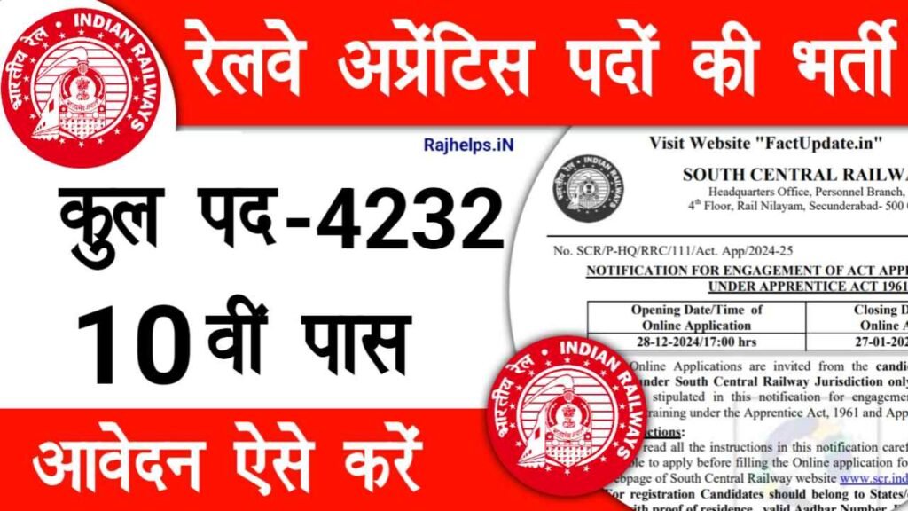 RRC SCR Apprentice Recruitment 2025