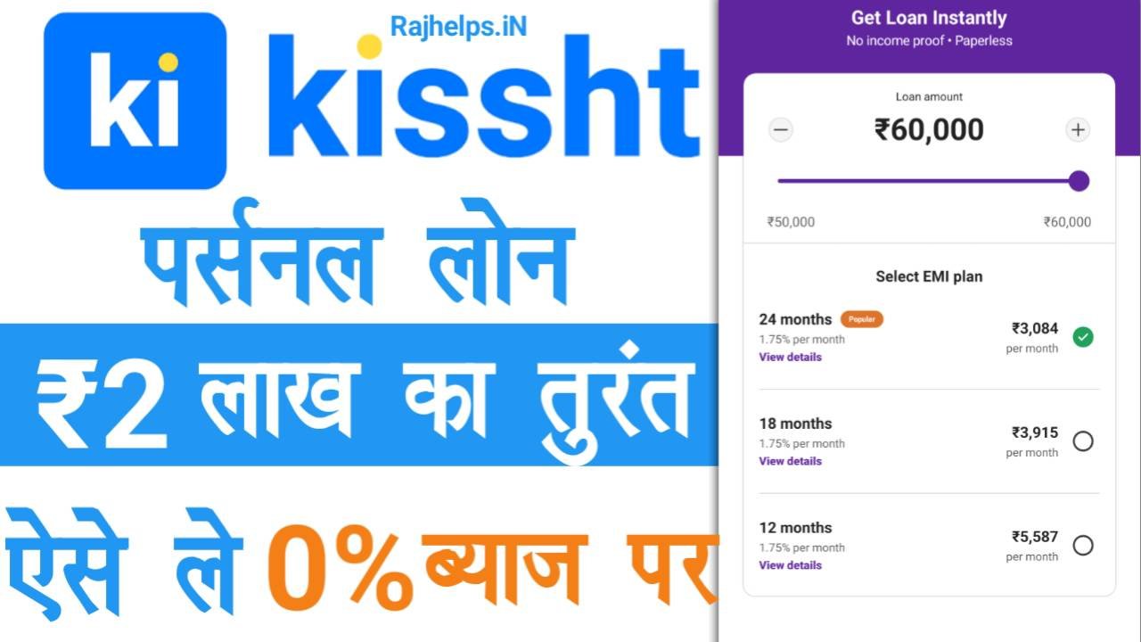 Kissht App Se Personal Loan Apply Online