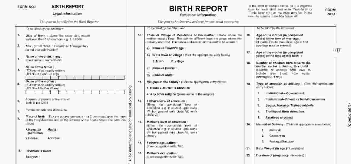 Birth Death Registration 2025