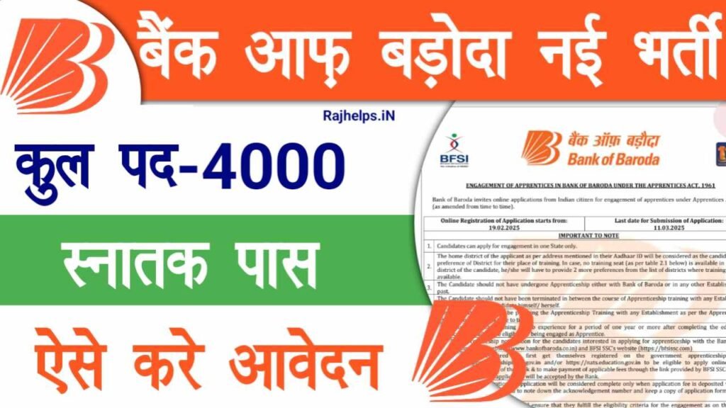 Bank of Baroda Apprentice Recruitment 2025