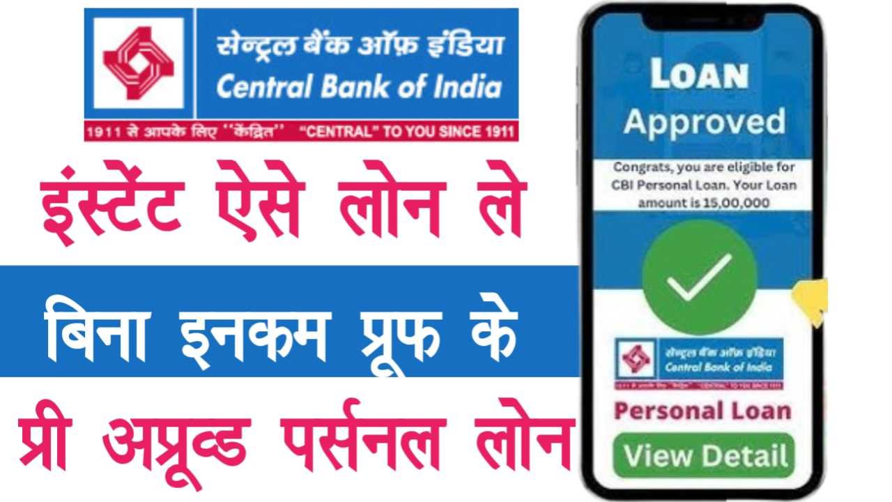 Central Bank of India Personal Loan 2025