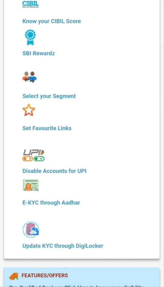 SBI Account KYC Online Update