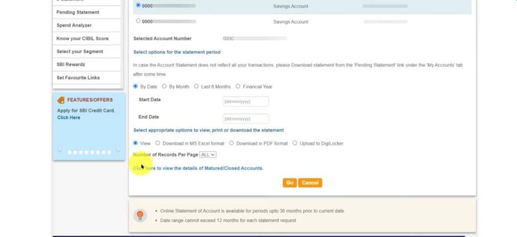 SBI Bank Account Statement Kaise Nikale