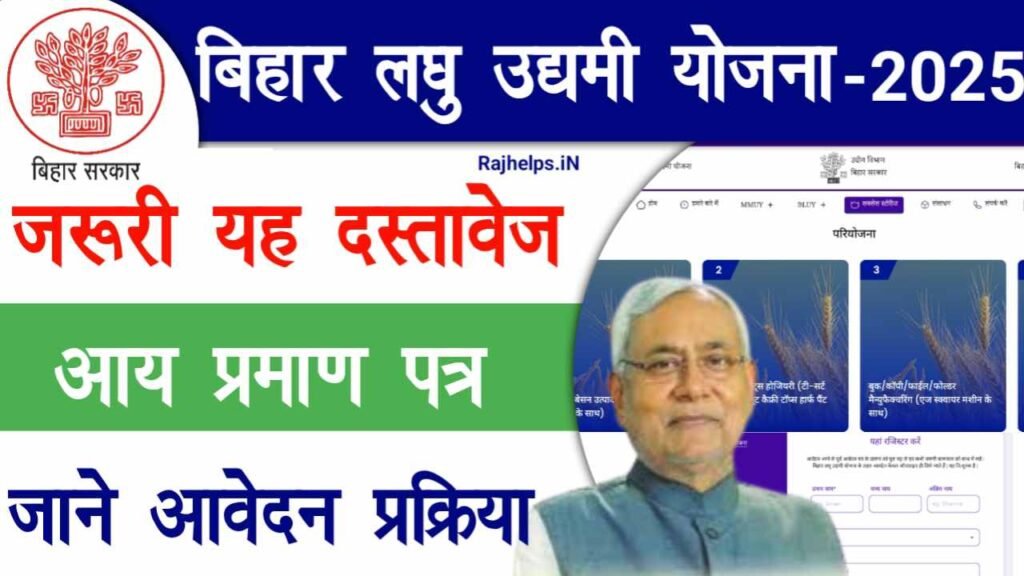 Bihar Laghu Udyami Yojana 2025 Documents Required