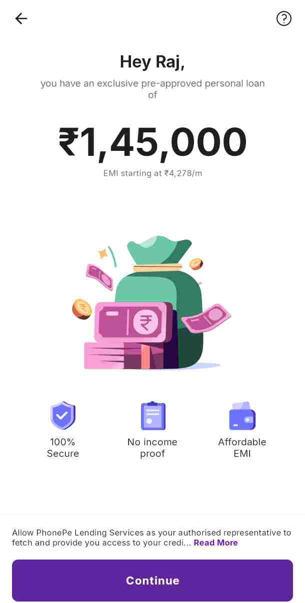 Phone Pe Pre Approved Personal Loan