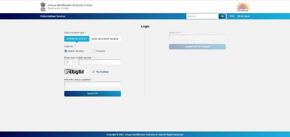 Aadhar Card Name Change Online