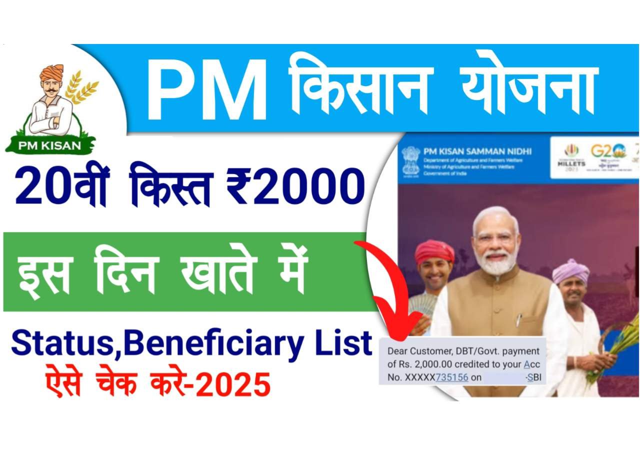 PM Kisan 20th Installment 2025