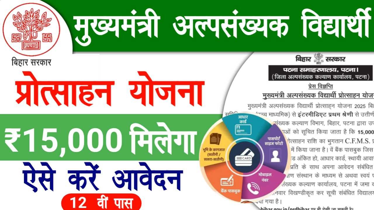 Mukhyamantri Alpsankhyak Vidyarthi Protsahan Yojana 2025