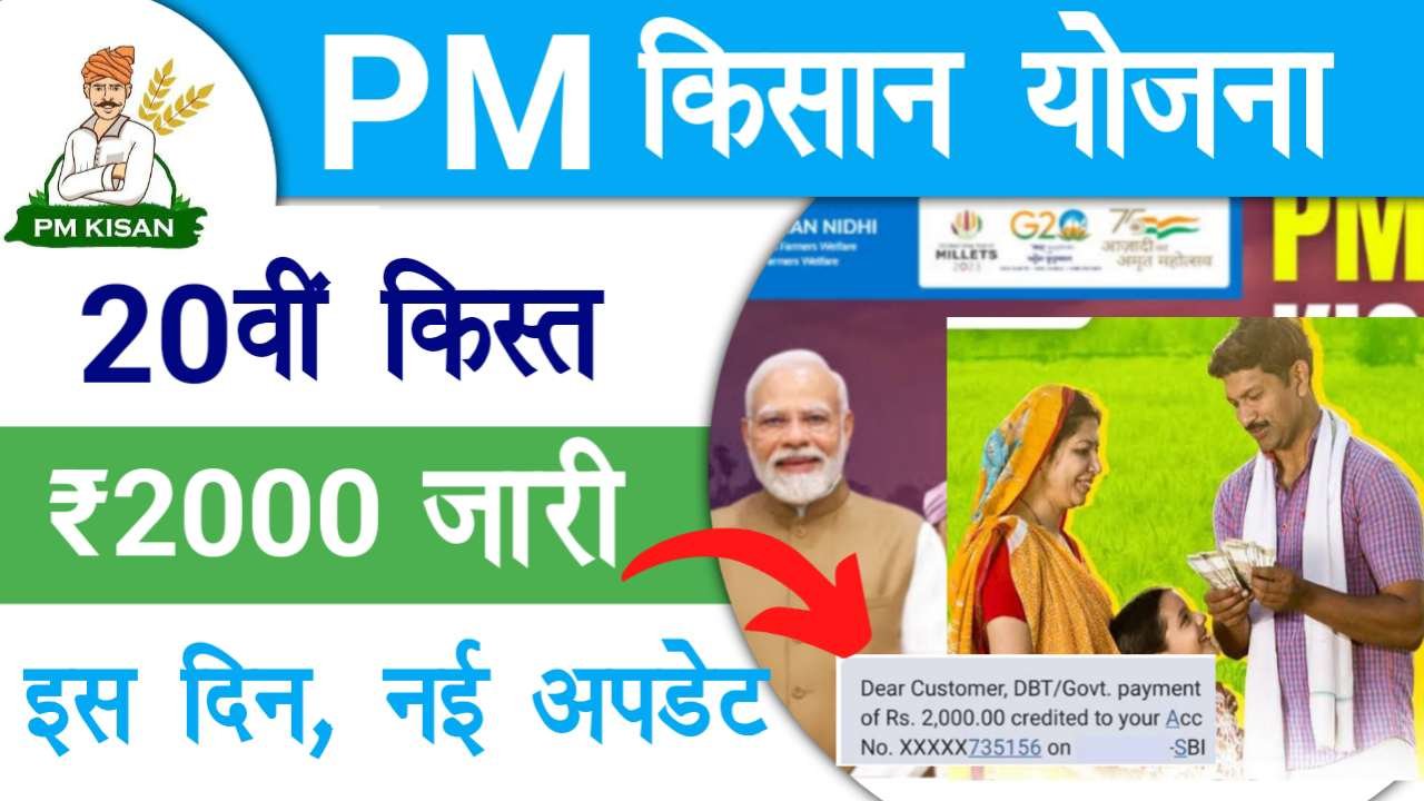 PM Kisan 20th Installment Date