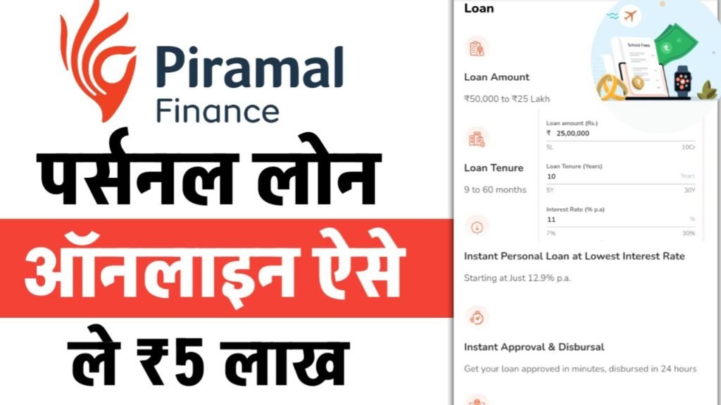 Piramal Finance Personal Loan Apply 2025