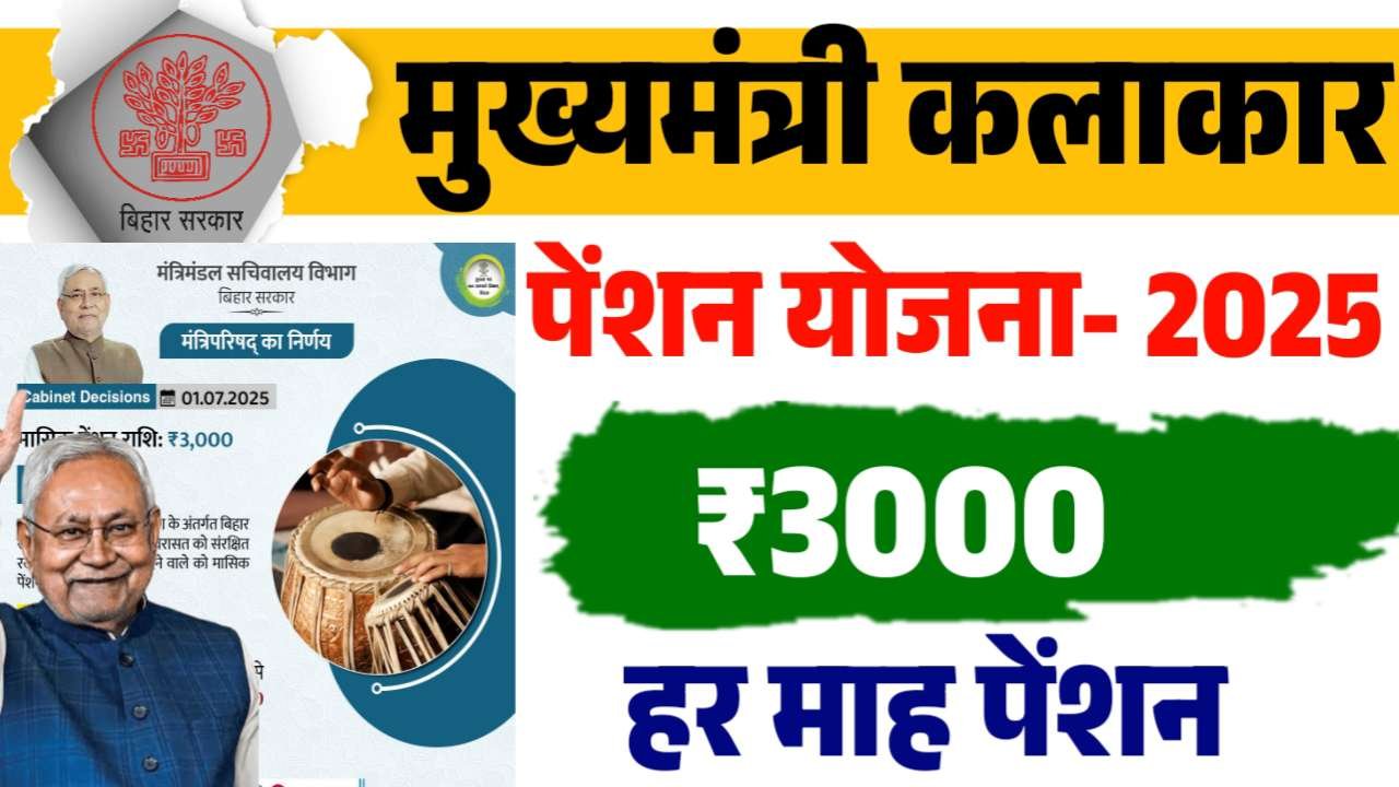 Mukhymantri Kalakar Pension Yojana 2025