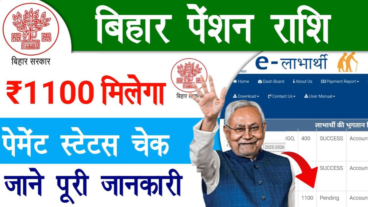 Bihar Pension Payment Status Check Online