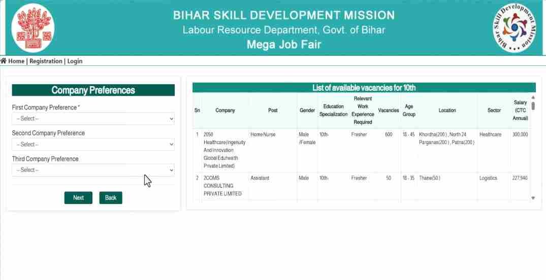 Bihar Mega Job Fair 2025