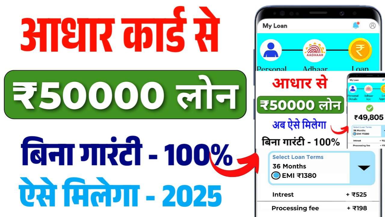 Aadhar Card Se Loan Kaise Le 2025