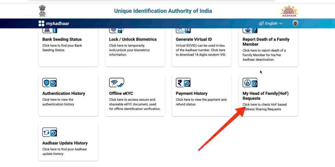 Aadhar Card Address Change Online