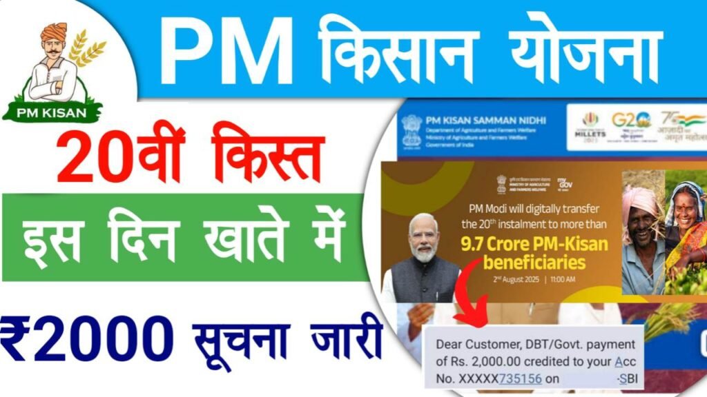 PM Kisan 20th Installment