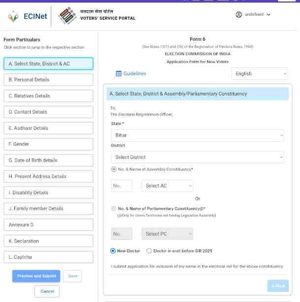 Voter Id Card New Apply Online 2025