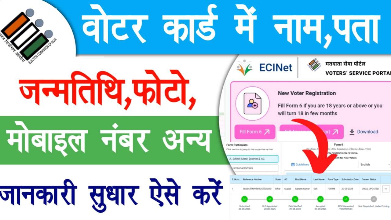 Voter Id Card Correction Online