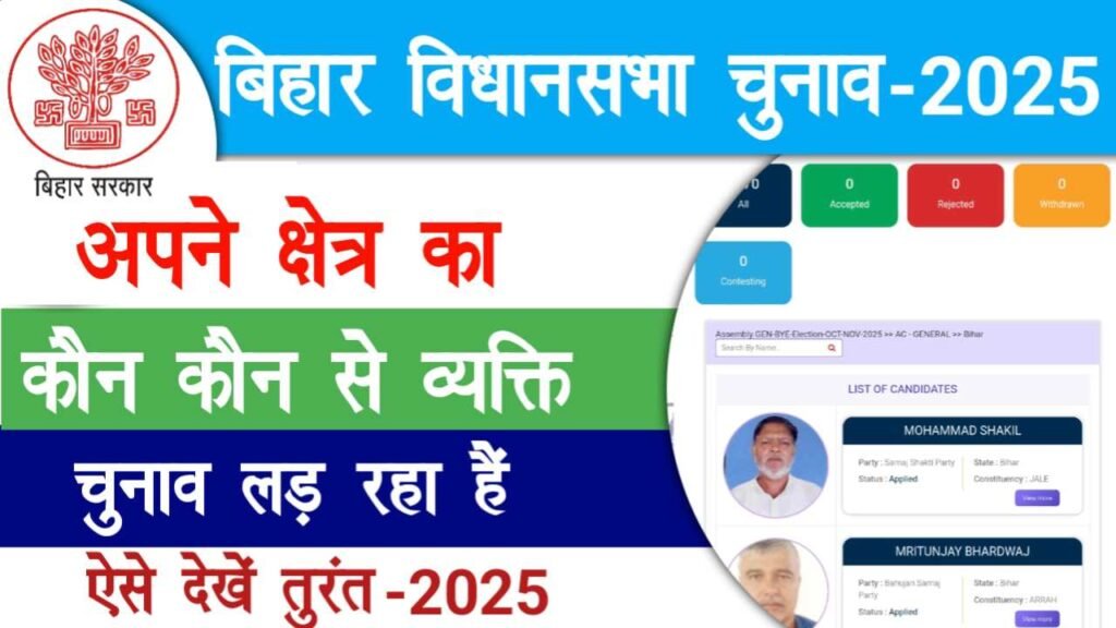 Bihar Election Candidate List 2025
