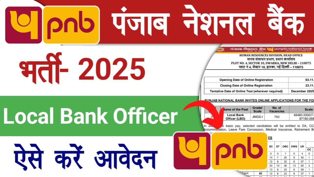 Punjab National Bank LBO Recruitment 2025