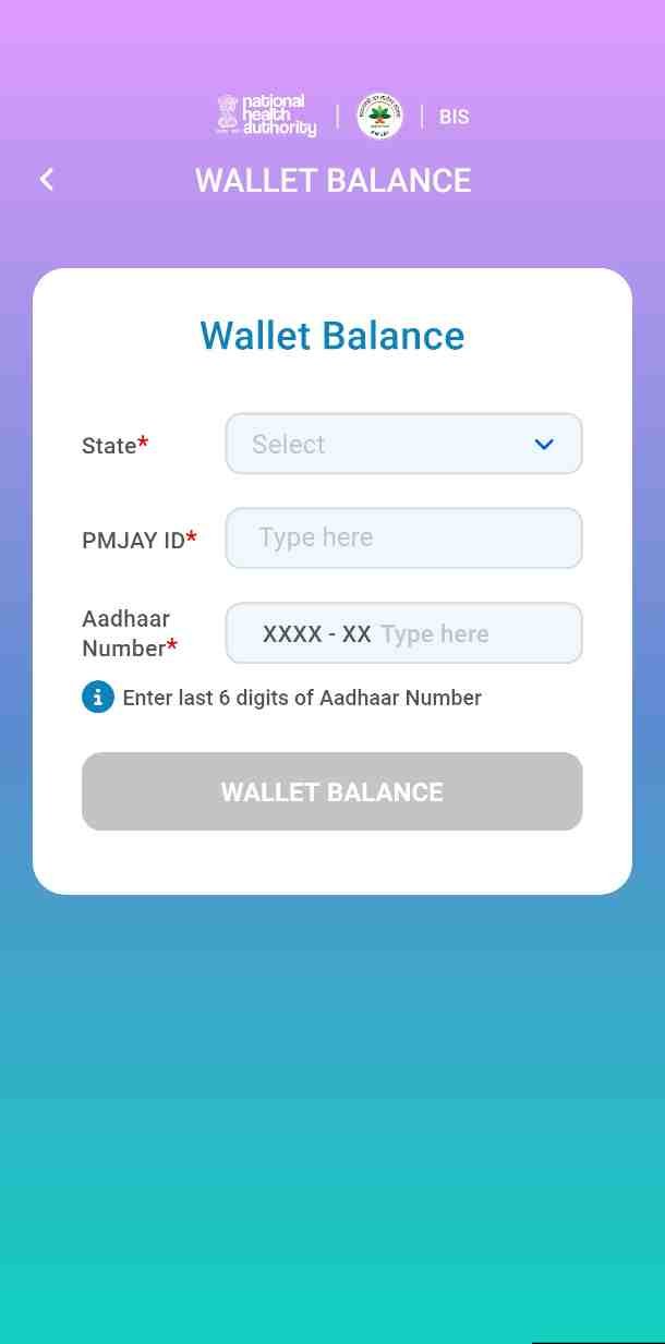Ayushman Card Wallet Balance Check