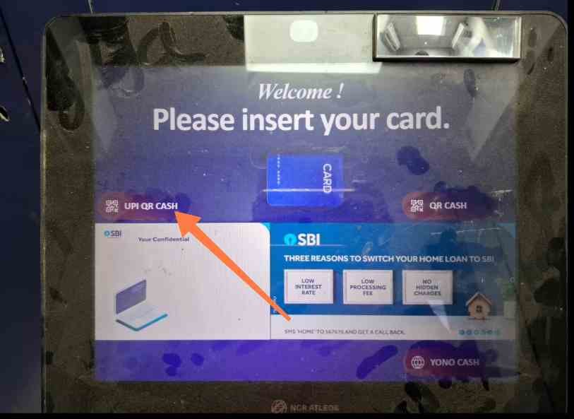 UPI Cash Withdrawal ATM