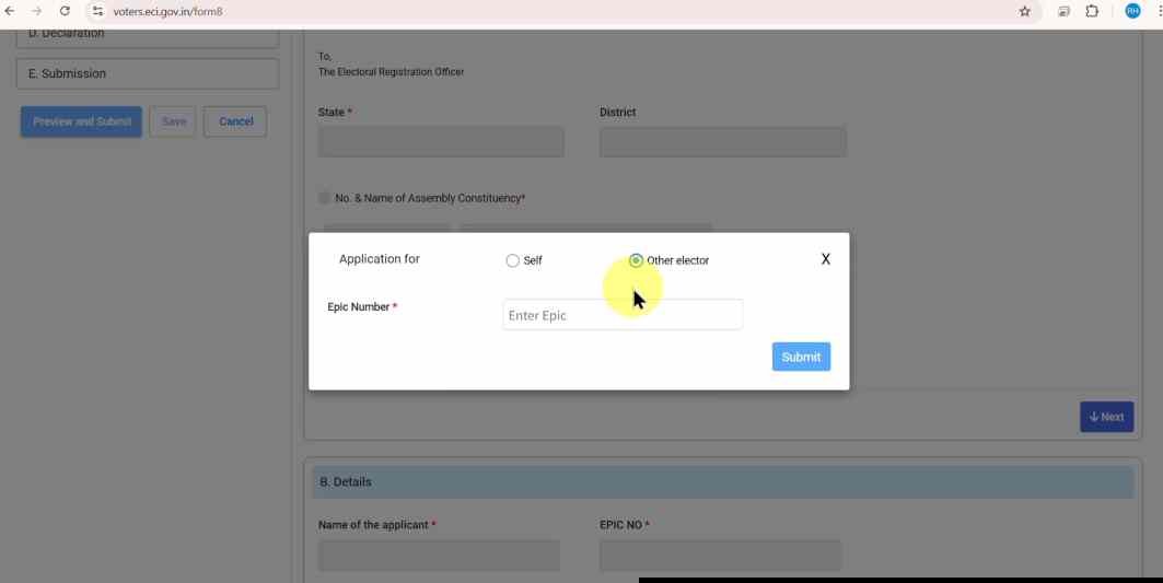 Voter Card PVC Order Online 2025