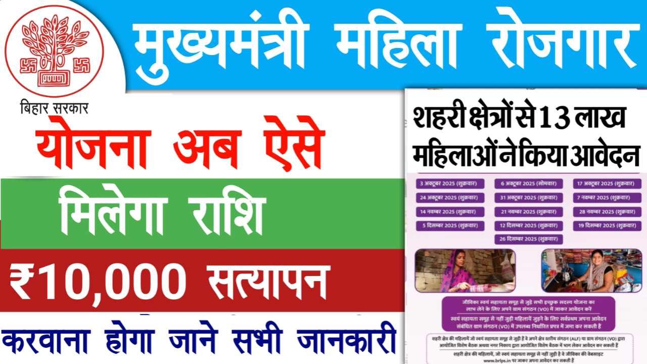 Mukhyamantri Mahila Rojgar Yojana Verification