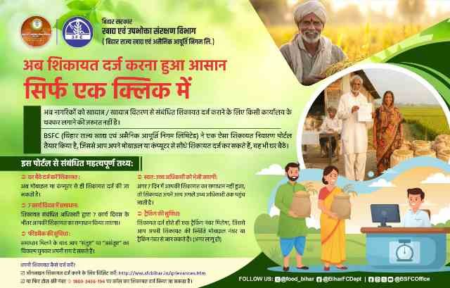 Bihar Ration Card Complaint Kaise Kare Online : 2026