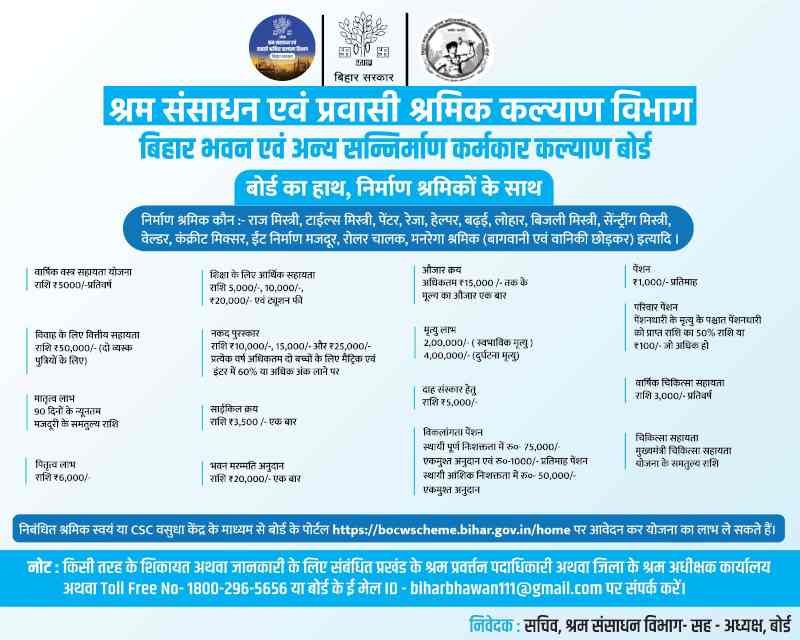 Bihar Labour Card Online Apply 2026