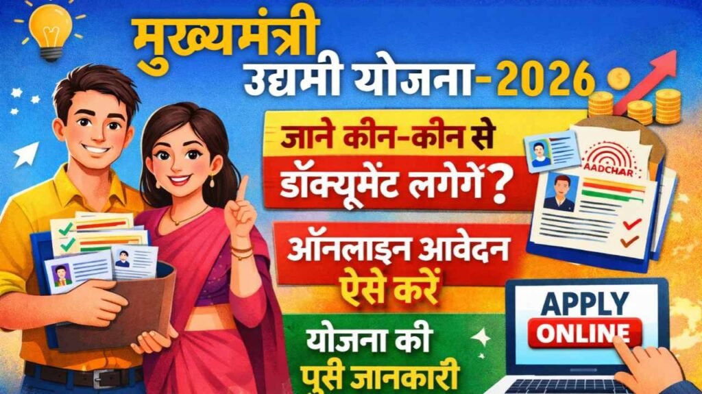 Mukhymantri Udyami Yojana Required Document 2026