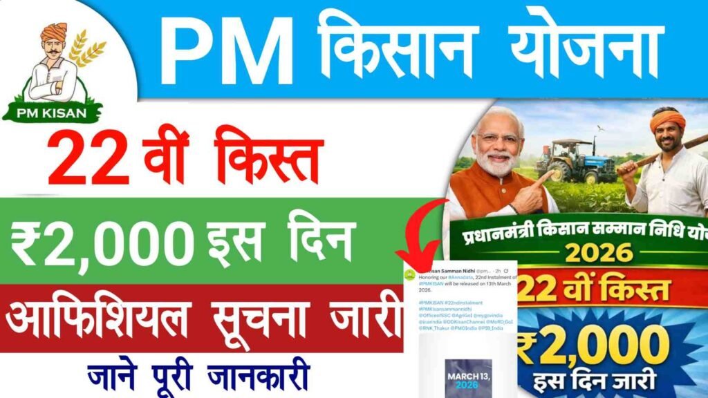 PM Kisan 22th Installment Official Date Out