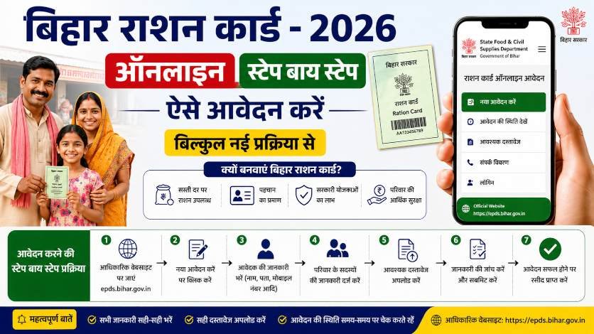 Bihar Ration Card Apply Online 2026