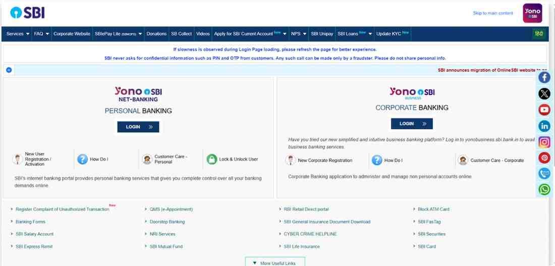 SBI Account KYC Update Online 2026