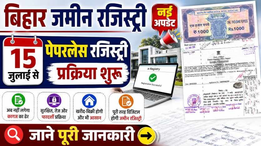 Bihar Paperless Jamin Registry 2026