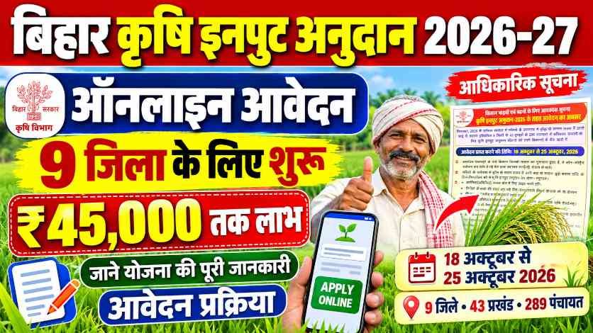 Krishi Input Anudan Apply 2026